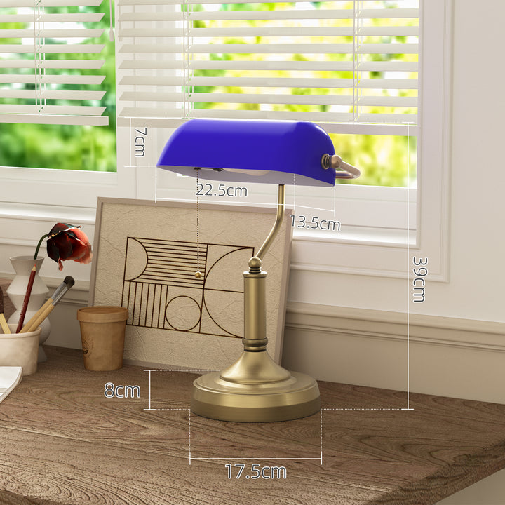 Antique Bronze Banker’s Desk Lamp